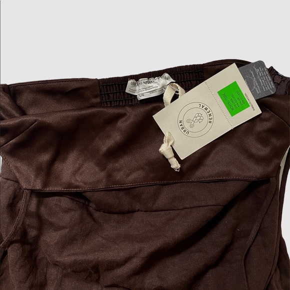 Urban Renewal Eco Linen Smocked Back Mini Dress sz L - Picture 6 of 9